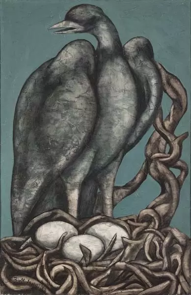 the-blind-eagle-painting-by-bahman-mohasses